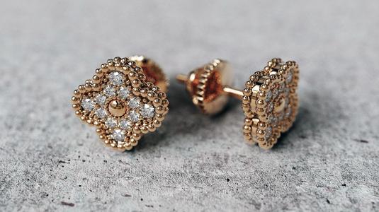 Van Cleef Alhambra Studs Earrings