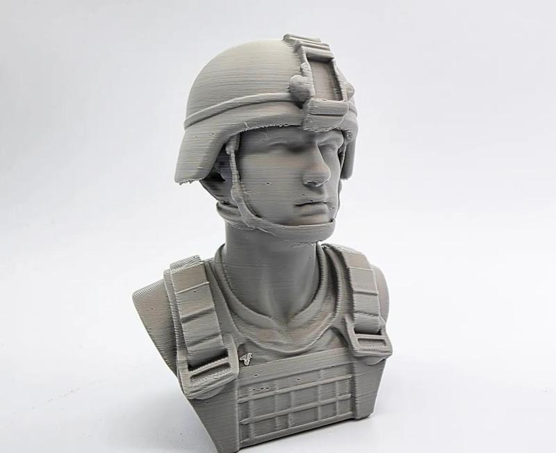 Male Army Soldier Bust