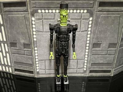 STAR WARS FRANKENSTEIN’S IG-MONSTER DROID, HALLOWEEN SPECIAL 2023, CUSTOM UNPRODUCED KENNER, HASBRO ACTION FIGURE, 3.75″, 1/18, 5POA