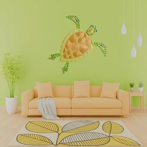 Geometric Sea Turtle wall art