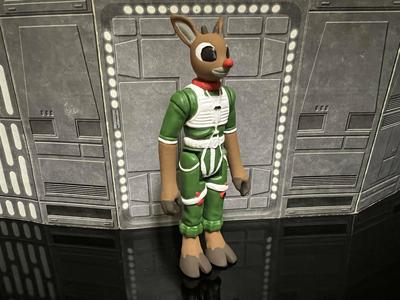 STAR WARS ADVENT CALENDAR 2023 DAY #11 RUDOLPH THE RED NOSE BOUNTY HUNTER ACTION FIGURE, 3.75″, 1/18 KENNER, HASBRO