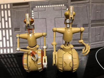 STAR WARS RIC SERIES, RICKSHAW DROID, ATTACK OF THE CLONES CUSTOM VINTAGE ACTION FIGURE, 3.75″, 6″, 5 POA, 1/18, 1/6