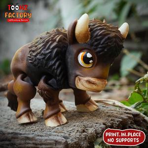 PRINT IN PLACE CUTE FLEXI BISON