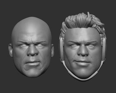 Kurt Angle Headsculpt for Action Figures