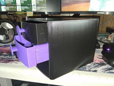 3 drawer desktop storage inspired by Sterilite unit with compatible drawers.