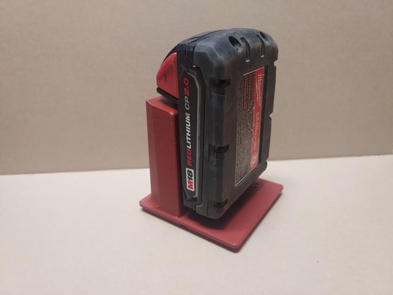 Gridfinity Milwaukee Battery Holder 2×2