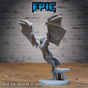 Winged Glider Pilot Levi Flying / Steampunk Construct / War Tech / Battle Robot / Cyberpunk Soldier