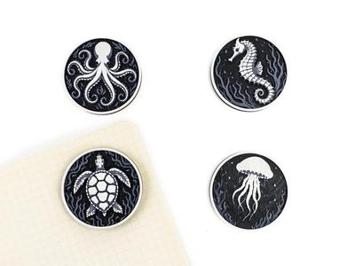 Ocean Wildlife Magnets