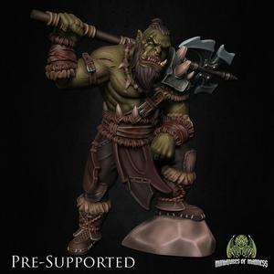 Dhog Skullcrush Barbarian [PRE-SUPPORTED] Orc Fighter