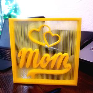 Happy Mothers Day Decor String Art Optical Illusion Desktop Decorations