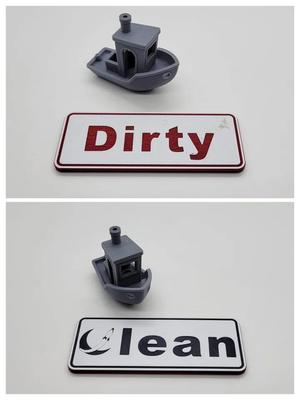 Dishwasher Status Indicator Magnet – Two Sided, No AMS Needed