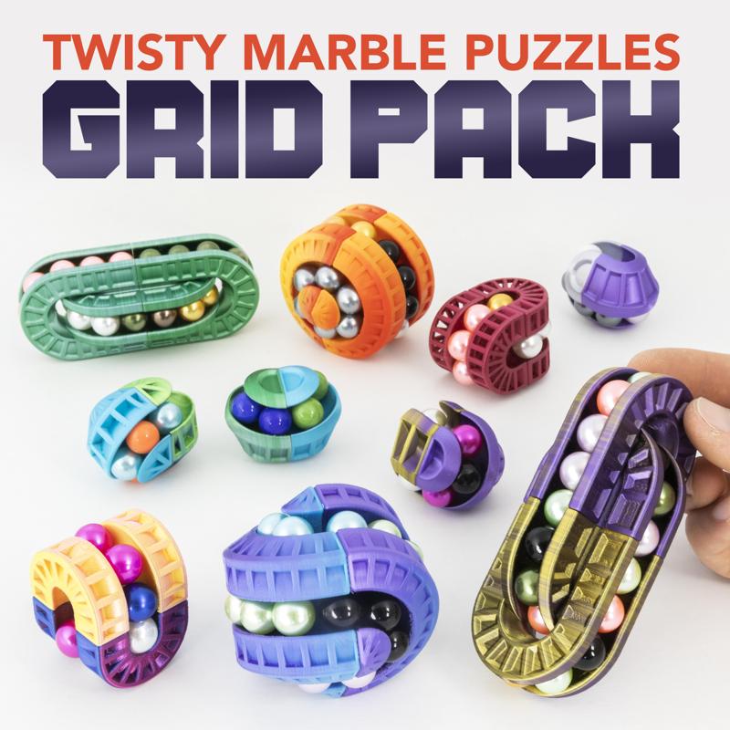 Twisty Puzzle Pack // Grid Variations (Includes Astrolabicon, the Chain, FIDJ, KWOB)