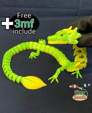 Flexi Leaf Dragon(Print-in-place)