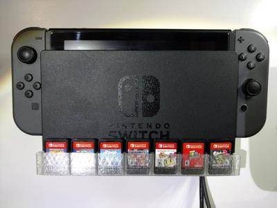 Nintendo Switch Wall Mount with Game Cartridge Storage