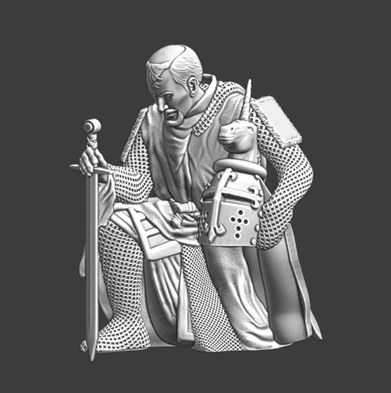 Medieval Knight – Lord of the Unicorn praying