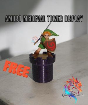 Medieval tower amiibo display / no supports / 3mf included
