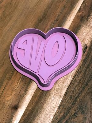 Love Heart Cookie Cutters and Stamps