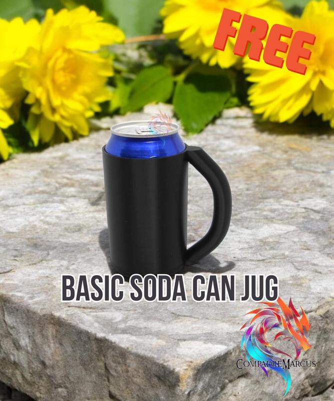 Basic soda can jug / no supports / 3mf included