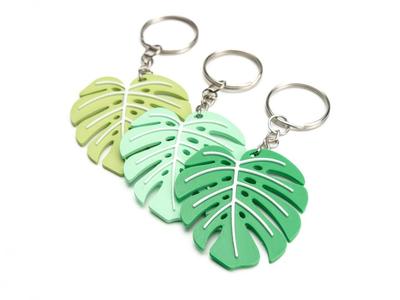 Monstera Keychain