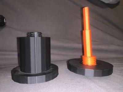Filament spool winder for battery drill