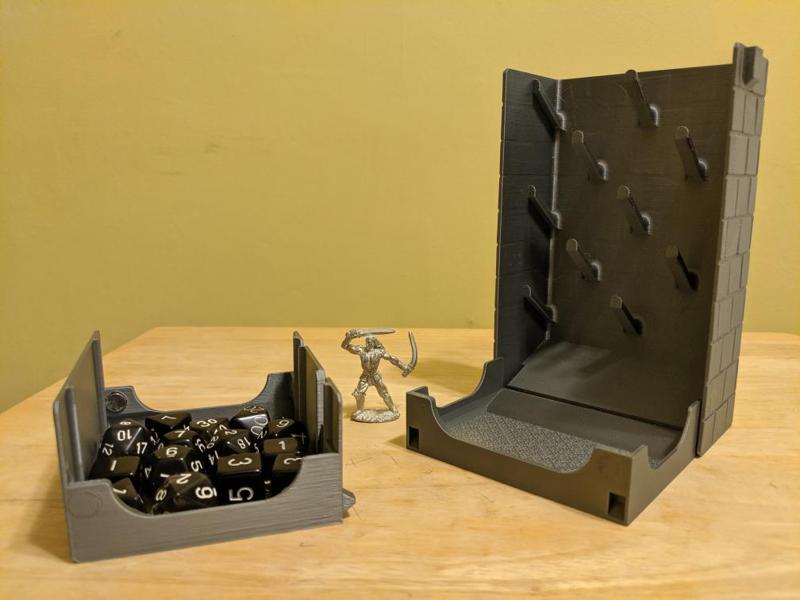 Plinko Dice Tower With Magnetic Latch and Detachable tray