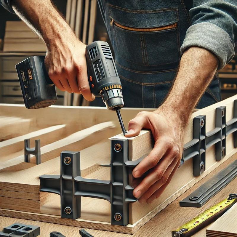 Herramienta Precisa para Proyectos de Carpintería Escuadras de Ensamble en X y T para Muebles de Melamina 16mm