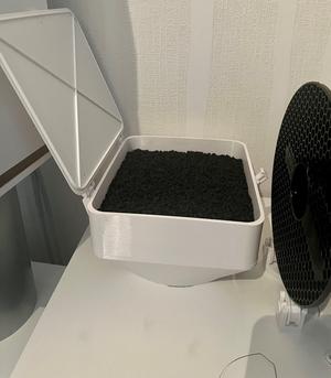 Activated carbon filter for IKEA lack enclosure