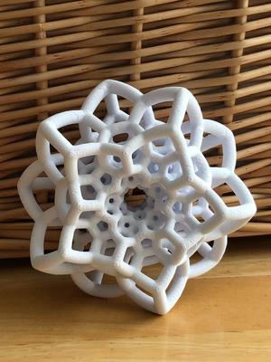 120-Cell Sculpture: Six Intertwining Rings