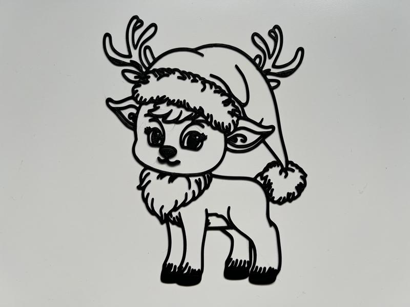 Christmas Cute Animal Wall Art #4