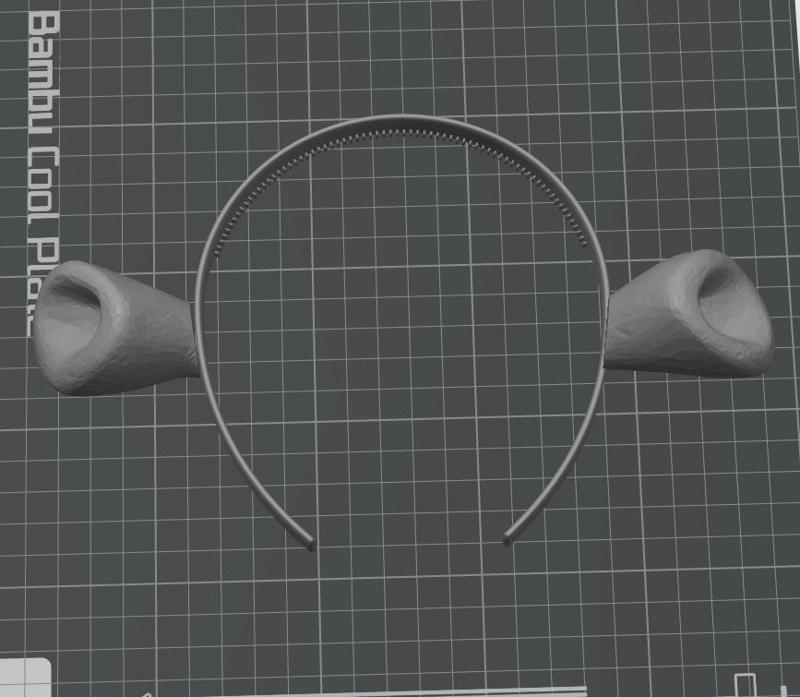 Moo Deng ears & headband