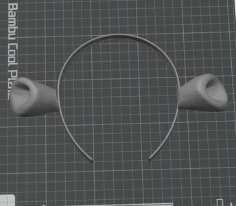 Moo Deng ears & headband