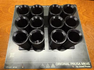 x12 conical sample tube rack