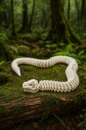 Articulated Snake Skeleton Toy – Flexible Model