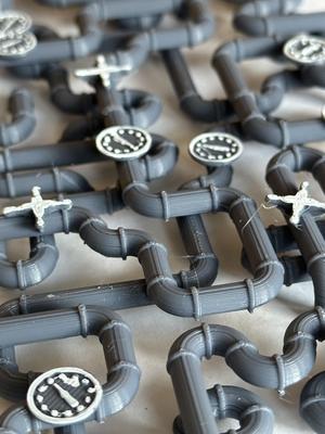 Steampunk Pipe Panels
