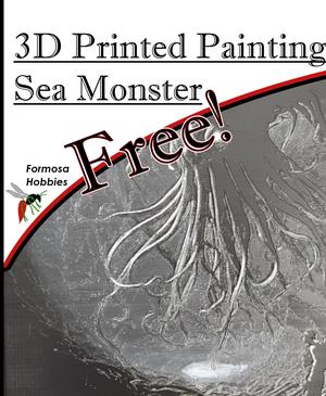 3D Printed Painting - Sea Monster | No AMS Needed!