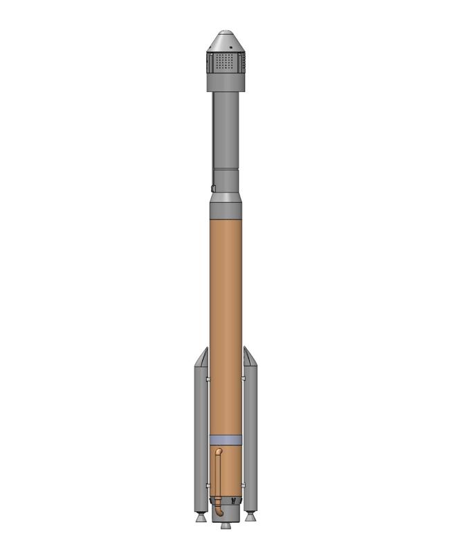 ULA Atlas V Rocket with Starliner Atop (1:200 Scale)
