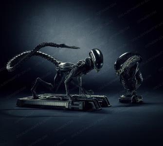 Dog Alien Crawling and BUST - fanart printable STL
