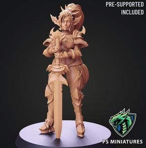 Drow Legionnaire Pose 2 - 4 Variants and Pinup