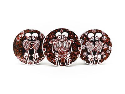 Skeleton Romance Coasters
