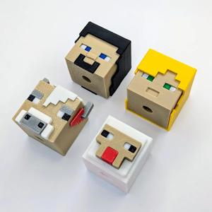 Minecraft Beads Starter Set - Steve, Alex, Cow, Sheep   