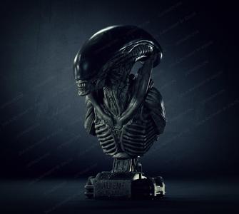 Dog alien Bust - printable STL