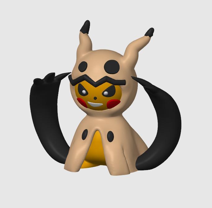 Pika-Mimikyu Pokemon (No support, 3mf included)