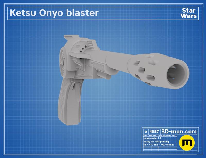 Ketsu Onyo blaster - Star Wars Rebels