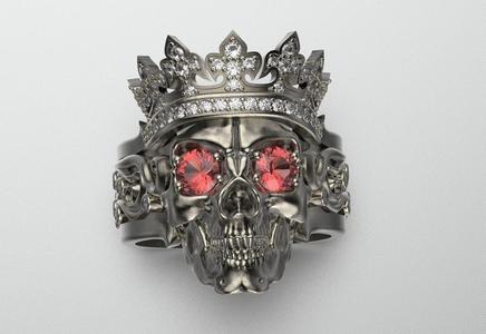Skull ring Model 1309