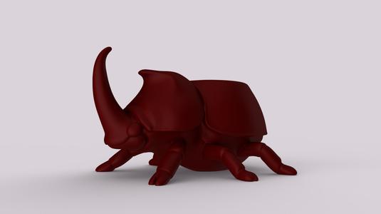 Oryctes Nasicornis - Rhino Beetle Planter