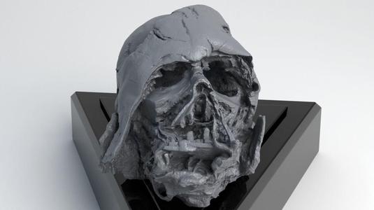 Melted Darth Vader Helmet - Star Wars Skull 3D Print model