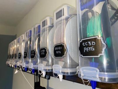 Filiment Dry Box Storage/Down Feeding System From Shelf   