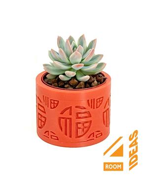 Succulent Planter Chinese Style - Luck