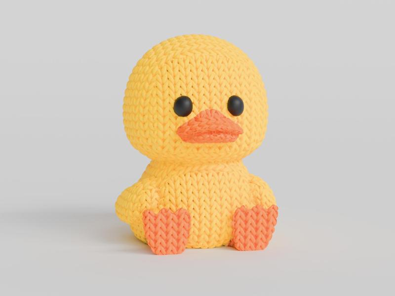 Knitted Duck