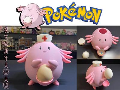 [New Year's Chansey] Pokemon Chansey (Chansey), egg carton + storage + candle lamp + wishing bottle + piggy bank, no AMS required